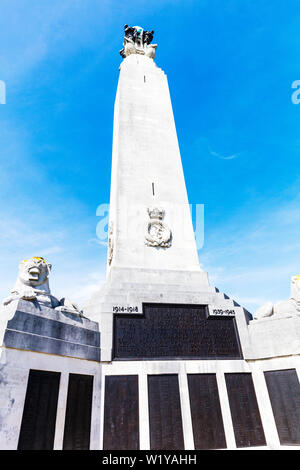 Royal Naval War Memorial, Plymouth Hoe, Plymouth, Devon, England, United Kingdom, Plymouth, Plymouth Hoe, Devon, UK, England Stock Photo