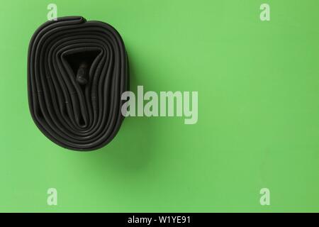 bicycle wheel camera in colorful background Stock Photo