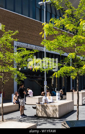 London Bridge Station, Tooley Street after redevelopment, Borough of Southwark, London, England, U.K. Stock Photo