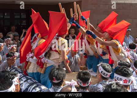 Tenjin Images Tenjin Festival of Osaka with thousand of attendant and spectator. The ...