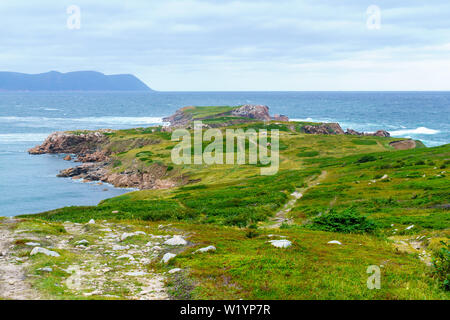 Landscape in White Point, Cape Breton island, Nova Scotia, Canada Stock Photo