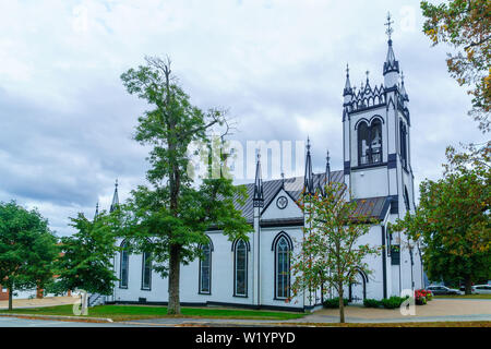 The St. Johns Anglican Church, in Lunenburg, Nova Scotia, Canada Stock Photo