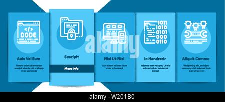 Coding System Vector Onboarding Stock Vector