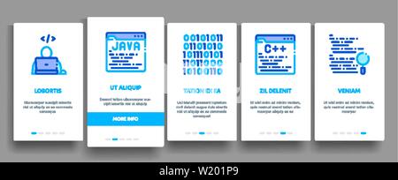 Coding System Vector Onboarding Stock Vector