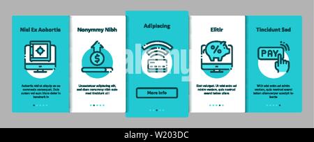 Online Transactions Vector Onboarding Stock Vector