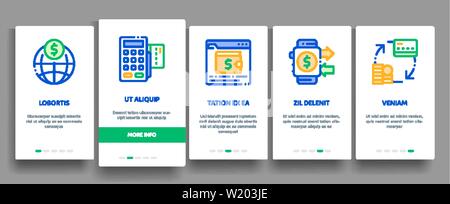 Online Transactions Vector Onboarding Stock Vector