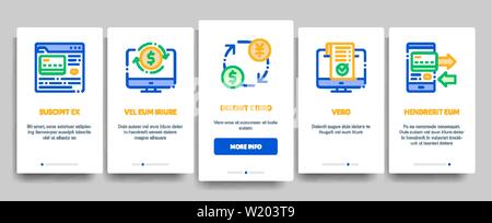 Online Transactions Vector Onboarding Stock Vector