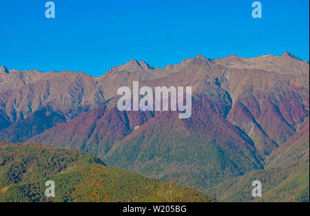 High mountains of the Caucasus in Sochi Stock Photo