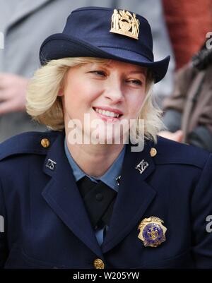 Gretchen Mol on the set of Life on Mars 2008 Photo By John Barrett/PHOTOlink.net Stock Photo