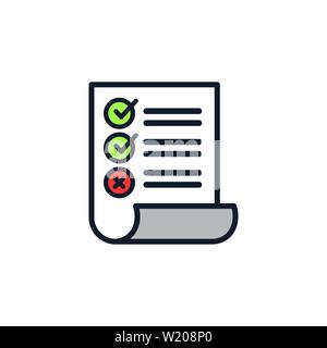 Positive & Negative, True or False Images or Plus and Minus Stock Vector