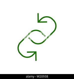 Website Link & Connectedness Icon with Chain Link Stock Vector