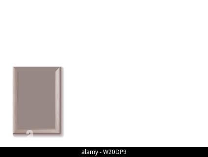 Realistic rectangular gold and blue frames set template, frames on the wall mockup with decorative borders Stock Vector