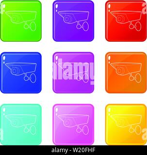 Monitor and observe line icons collection. Watch, Observe, Monitor ...