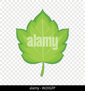 Hawthorn leaf icon, cartoon style Stock Vector