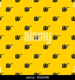 Baggage cart pattern vector Stock Vector