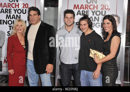 Lou Ferrigno & son Lou Ferrigno Jr at the premiere for 