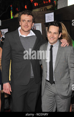 LOS ANGELES, CA. March 17, 2009: Jason Segel (left) & Paul Rudd at the Los Angeles premiere of their new movie 'I Love You, Man' at the Mann's Village Theatre, Westwood. © 2009 Paul Smith / Featureflash Stock Photo