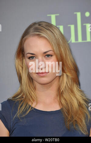 LOS ANGELES, CA. July 27, 2009: Yvonne Strahovski at the Los Angeles premiere of 'Julie & Julia' at Mann Village Theatre, Westwood. © 2009 Paul Smith / Featureflash Stock Photo