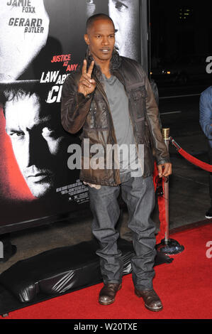 LOS ANGELES, CA. October 06, 2009: Jamie Foxx at the Los Angeles premiere of his new movie 'Law Abiding Citizen' at Grauman's Chinese Theatre, Hollywood. © 2009 Paul Smith / Featureflash Stock Photo