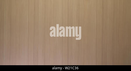 Light beige natural wood panel background texture with a vertical streaky woodgrain in a full frame panorama for interior decor Stock Photo