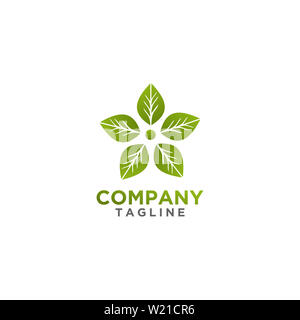 Leaf Logo design green color. Fresh life, nature symbol or sign. For  cosmetics or health, spa brand Stock Photo - Alamy