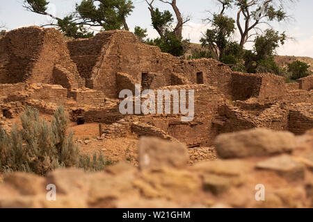 Aztec Ruins National Monument, a World Heritage site preserving Ancestral Puebloan structures in New Mexico Stock Photo