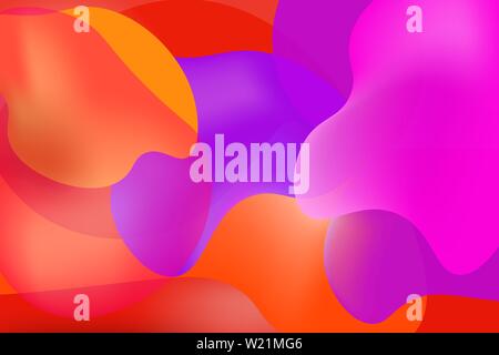 abstract luminous color fields overlapping background Stock Vector