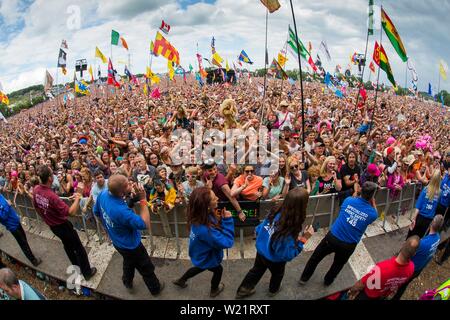 Glastonbury Festival 2014 Stock Photo