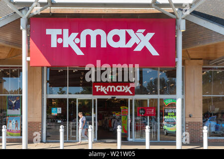 TK Maxx shop or store, retailer of fashion clothes and homeware, UK Stock Photo