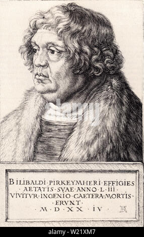 Albrecht Dürer - Willibald Pirckheimer 1524 Stock Photo