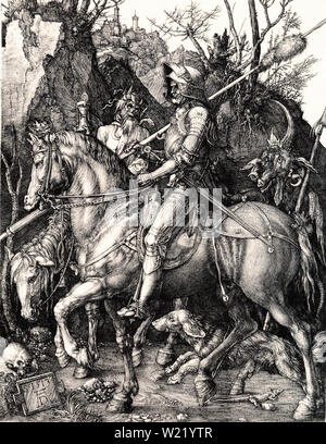 Albrecht Dürer - Knight Death Devil 1513 Stock Photo