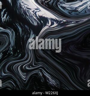Oil paint cool mixup of white and black colors - perfect cool art background or wallpaper Stock Photo
