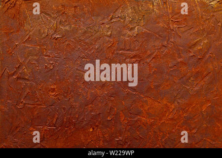 rusty iron metal background, full-frame, top-view Stock Photo
