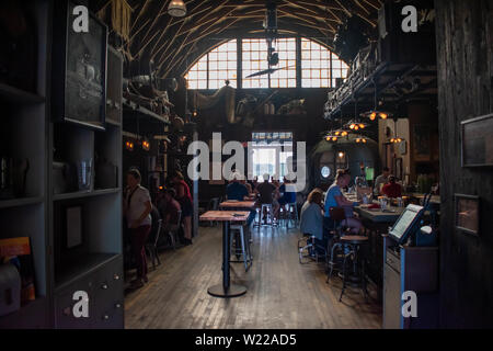 Orlando, Florida. June 15, 2019. Inside of vintage bar in Disney Springs at Lake Buena Vista Stock Photo