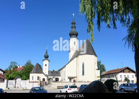 Berndorf bei Salzburg: church in Flachgau, Salzburg, Austria Stock Photo