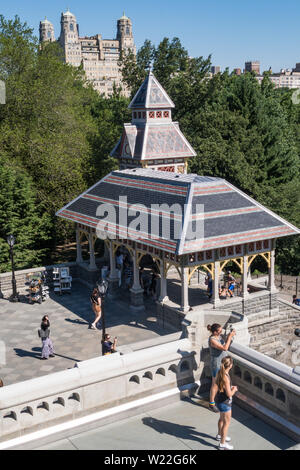 Belvedere Castle is a Landmark in Central Park, NYC, USA Stock Photo