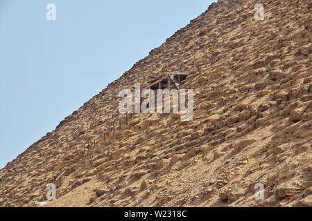 Pyramids in Dahshur, Sahara desert, Egypt Stock Photo