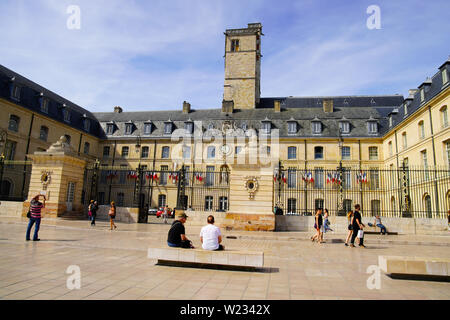 Ducal palace, city hall, by Place de la Liberation Square, Dijon, Departement Cote-d'Or, Burgundy, France. Stock Photo