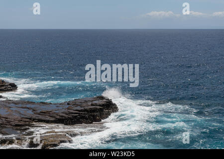 Stunning Lanai lookout vista on Oahu, Hawaii Stock Photo