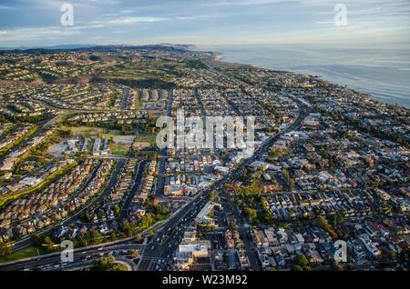 aerial stock photo of Newport Beach California Stock Photo