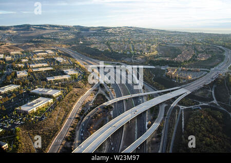 aerial stock photo of Newport Beach California Stock Photo