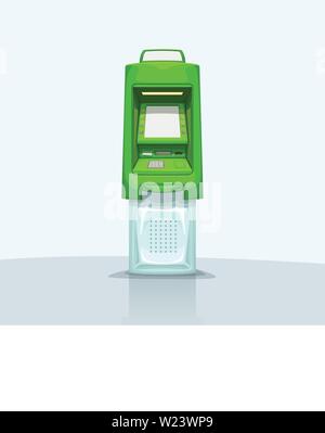atm on bright background Stock Vector