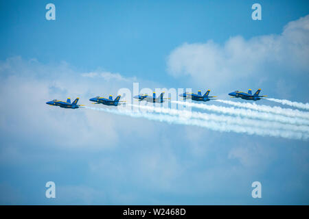 Blue Angels Fighters Stock Photo
