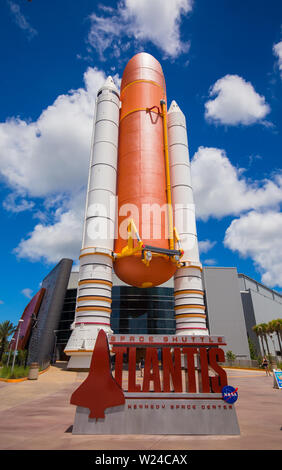 Kennedy Space Center. Cape Canaveral. Atlantis V. Stock Photo