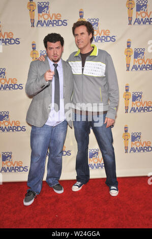 LOS ANGELES, CA. May 31, 2009: Will Ferrell & Danny McBride (left) at the 2009 MTV Movie Awards at Universal Studios, Hollywood. © 2009 Paul Smith / Featureflash Stock Photo