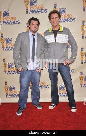 LOS ANGELES, CA. May 31, 2009: Will Ferrell & Danny McBride (left) at the 2009 MTV Movie Awards at Universal Studios, Hollywood. © 2009 Paul Smith / Featureflash Stock Photo