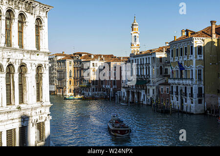 Venice, Venice, Italy. 12th Dec, 2012. Grand Canal viewed from Rialto Bridge (Ponte di Rialto) in Venice. Credit: Ricardo Ribas/SOPA Images/ZUMA Wire/Alamy Live News Stock Photo