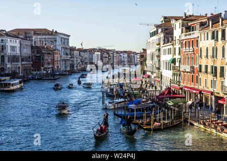 Venice, Venice, Italy. 12th Dec, 2012. Grand Canal viewed from Rialto Bridge (Ponte di Rialto) in Venice. Credit: Ricardo Ribas/SOPA Images/ZUMA Wire/Alamy Live News Stock Photo