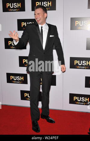 LOS ANGELES, CA. January 29, 2009: Chris Evans at the Los Angeles premiere of his new movie 'Push' at Mann Village Theatre, Westwood. © 2009 Paul Smith / Featureflash Stock Photo