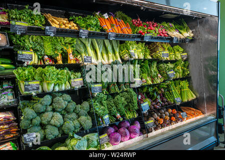Fruit and Vegetable display in American Grocery Store
